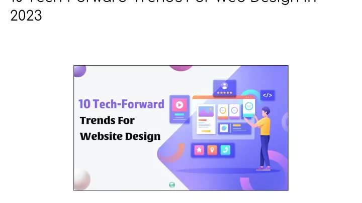 10 tech forward trends for web design in 2023