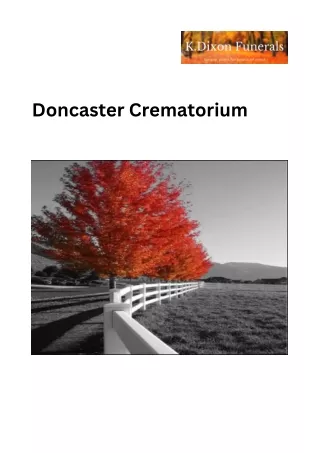 Memorial Services at Doncaster Crematorium by KDixon Funerals