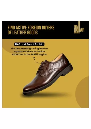 Find Active Foreign Buyers of Leather Goods