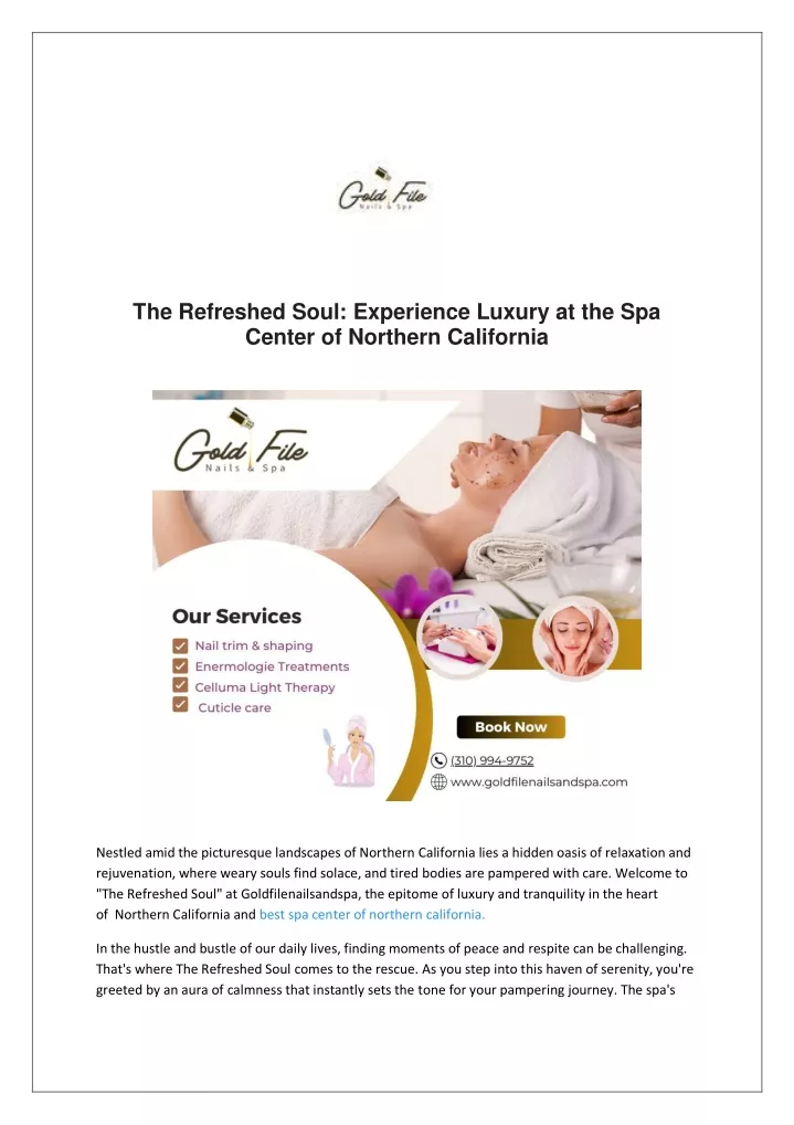 the refreshed soul experience luxury