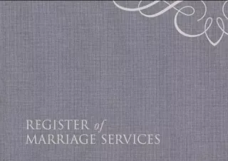 (PDF) Register of Marriage Services Free
