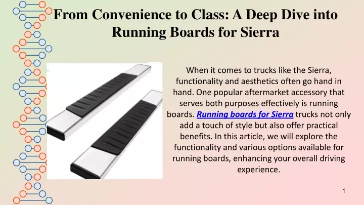 from convenience to class a deep dive into running boards for sierra