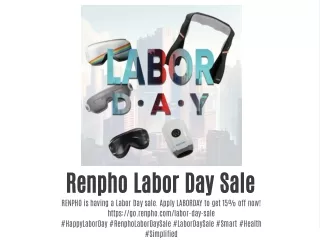 renpho labor day sale renpho is having a labor