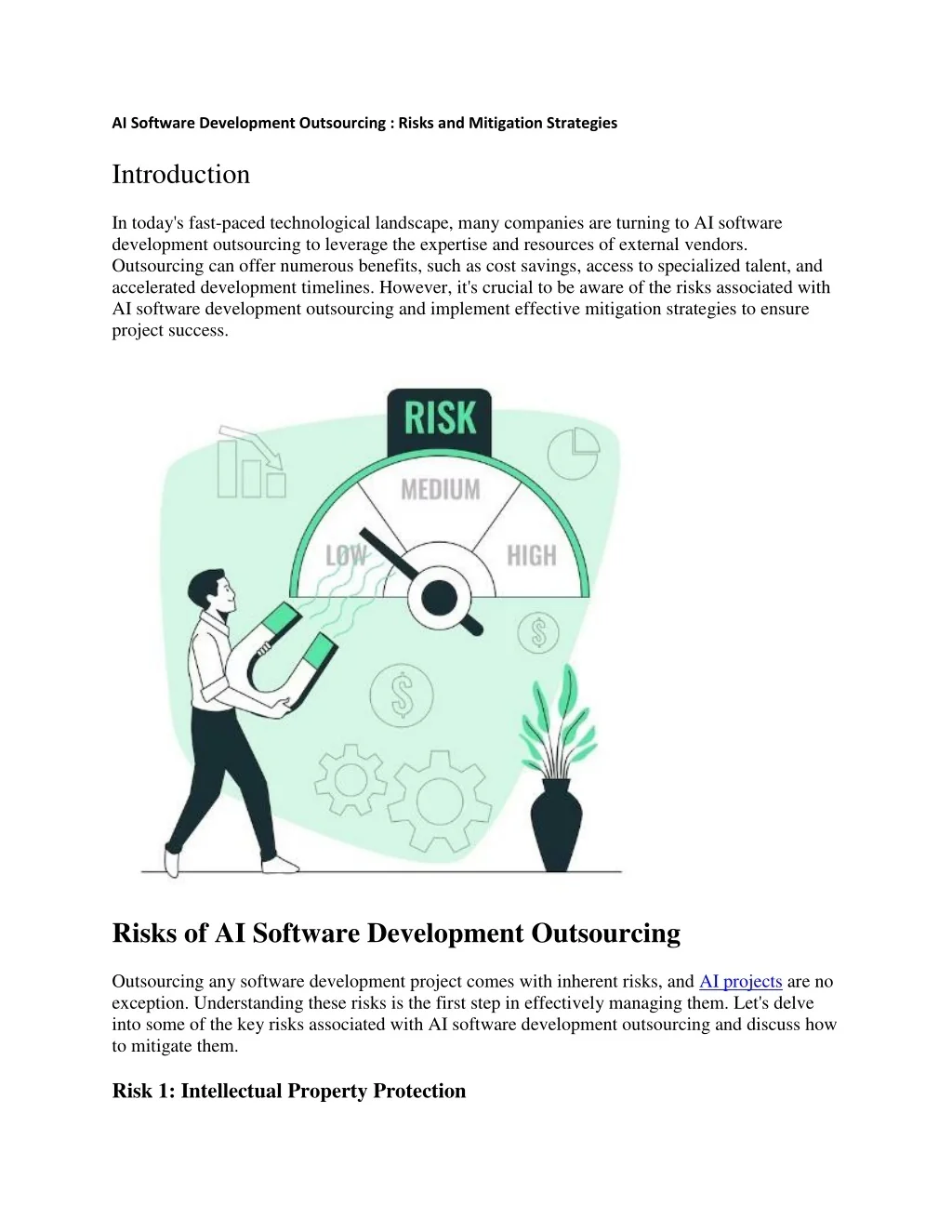 PPT - AI Software Development Outsourcing Risks and Mitigation ...