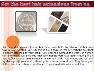 Russian virgin hair extensions