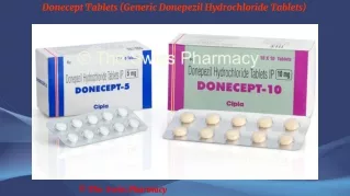 donecept tablets generic donepezil hydrochloride