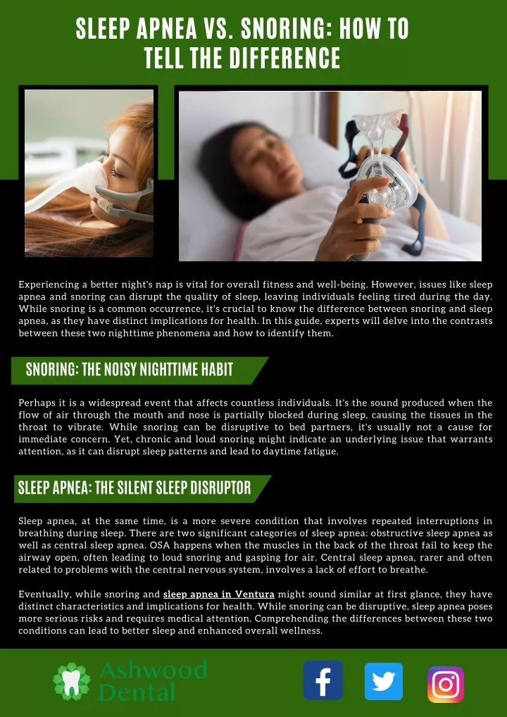 sleep apnea vs snoring how to tell the difference