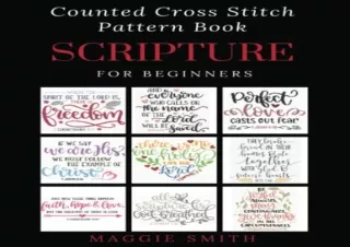 [PDF] Counted Cross Stitch Pattern Book for Beginners | Scripture: Religious Eas