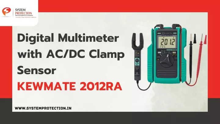 digital multimeter with ac dc clamp sensor