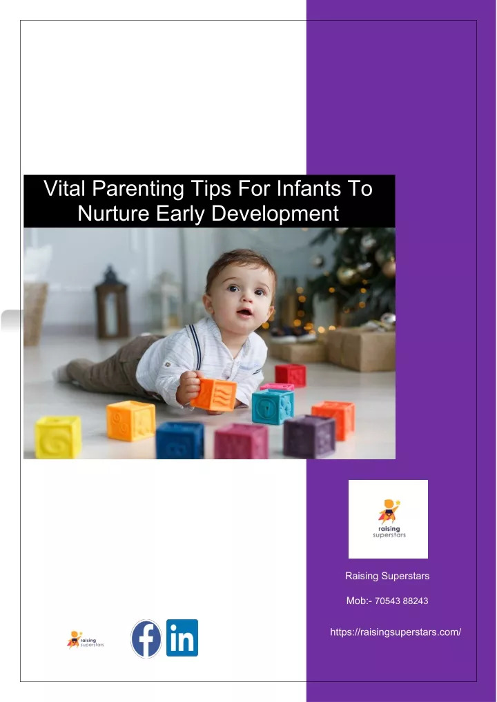 vital parenting tips for infants to nurture early