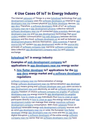 4 use cases of iot in energy industry