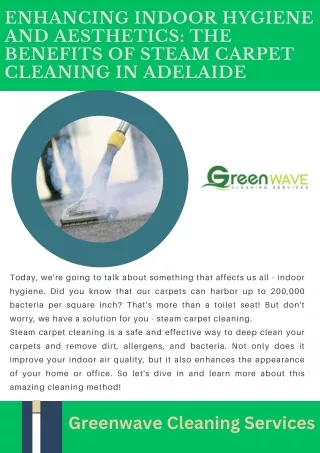 Steam Carpet cleaning in Adelaide