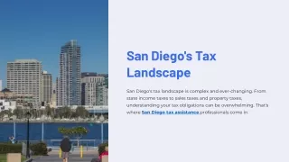 The Role of Tax Professionals in San Diego's Legal Landscape