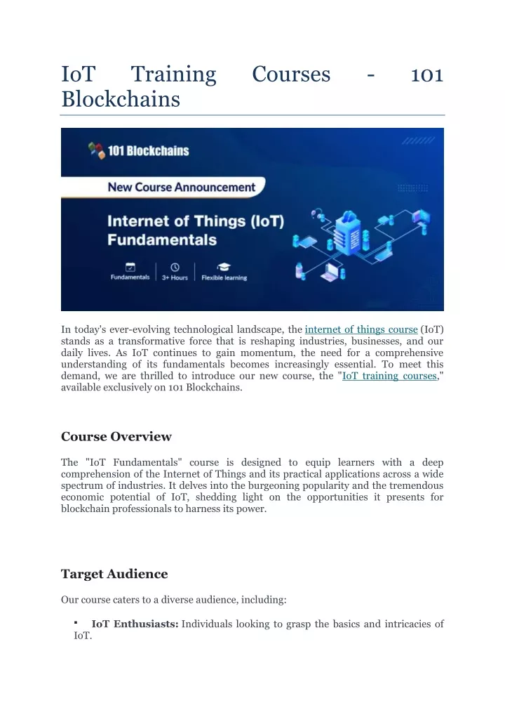 iot blockchains