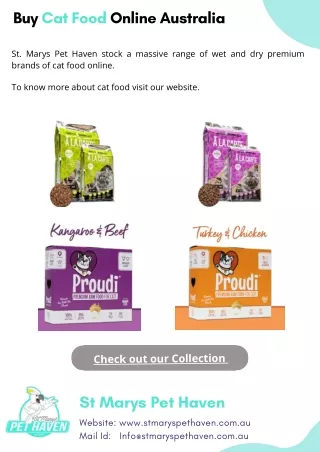 Buy Cat Food Online Australia