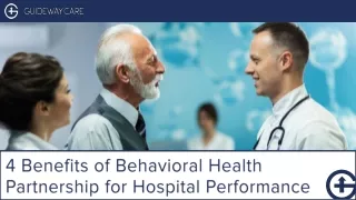 4 Benefits of Behavioural Health Partnership for Hospital Performance