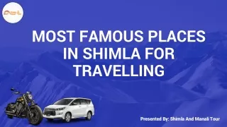 Most Famous Places in Shimla For Travelling