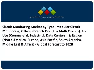 Circuit Monitoring Market Towards Huge Growth in the Coming Years