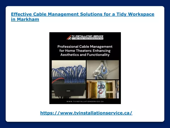 effective cable management solutions for a tidy