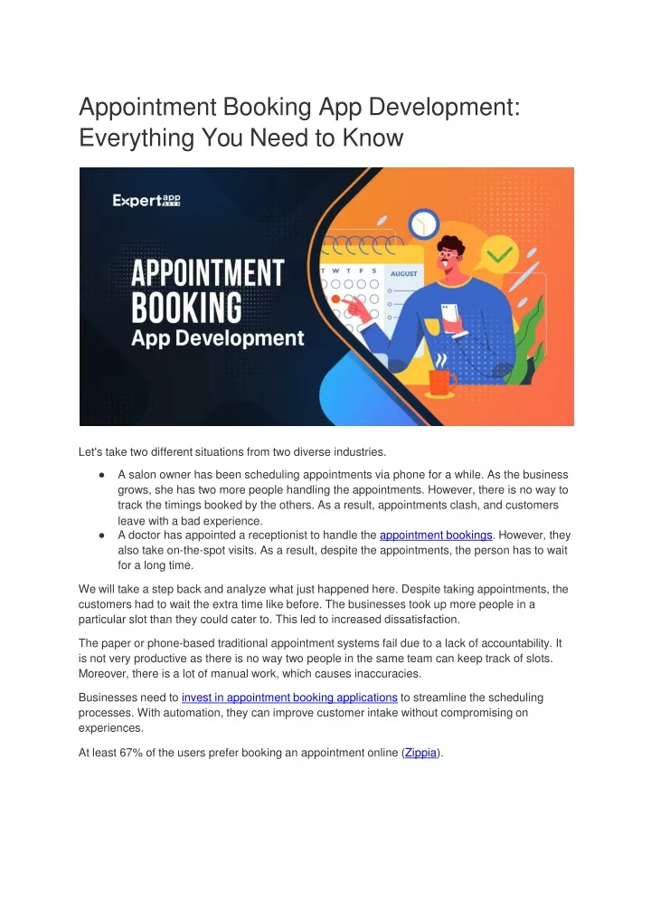 appointment booking app development everything you need to know