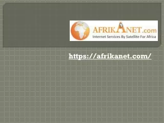 "Revolutionizing Connectivity: Satellite Internet Provider in Africa"