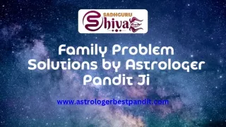 Family Problem Solutions by Astrologer Pandit Ji