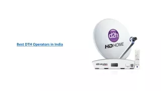 best dth operators in india