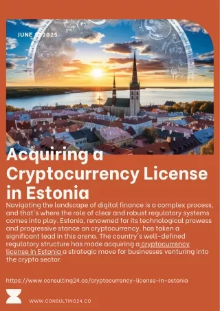Acquiring a Cryptocurrency License in Estonia