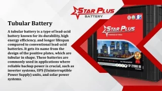 Tubular Batteries in Nigeria - Star Plus Battery