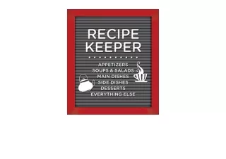 Download PDF Small Recipe BinderRecipe Keeper Letterboard for android