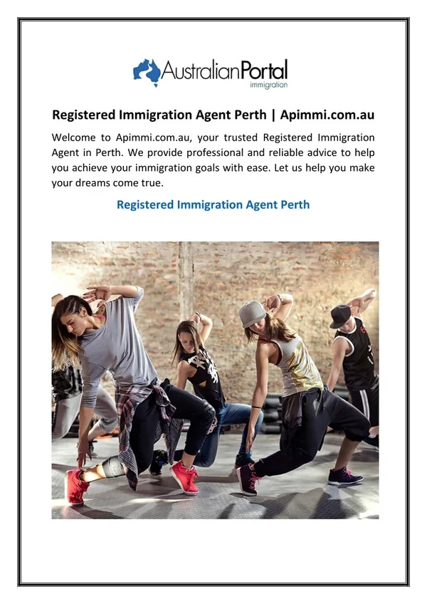 Registered Immigration Agent Perth | Apimmi.com.au
