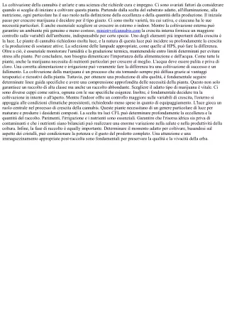 La scienza dietro la crescita della marijuana.