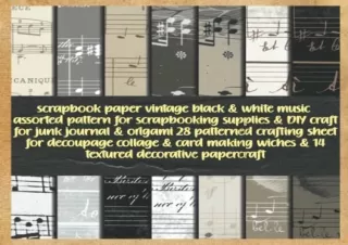 [READ DOWNLOAD] scrapbook paper Vintage antique script assorted pattern for scra