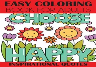 PDF Easy Coloring Book for Adults: Inspirational Quotes Ipad