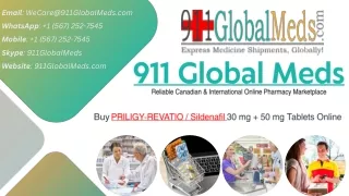 Buy PRILIGY-REVATIO  Dapoxetine   Sildenafil Online With Discount