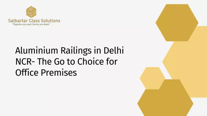 aluminium railings in delhi ncr the go to choice