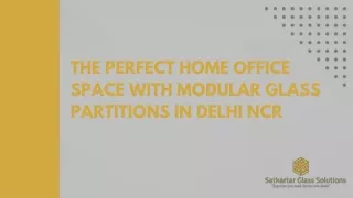 the perfect home office space with modular glass