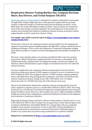respiratory disease testing market size company