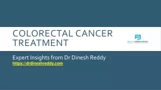 Colorectal Cancer Treatment