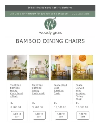 Bamboo Dining Chair & Table_Bamboo Dining Chair online – Woodygrass