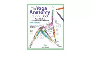 Download PDF Yoga Anatomy Coloring Book A Visual Guide to Form Function and MovementAn Educational Anatomy Coloring Book