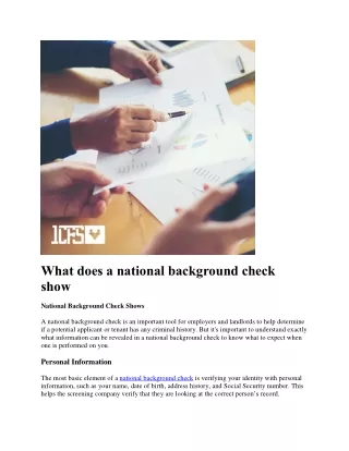 Background check for hospital employment