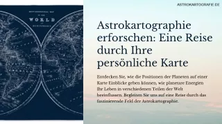 Astrokartographie Erforschen: Eine Reise Durch Ihre Persönliche Karte