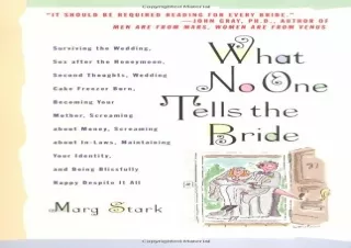 [PDF] What No One Tells the Bride: Surviving the Wedding, Sex After the Honeymoo