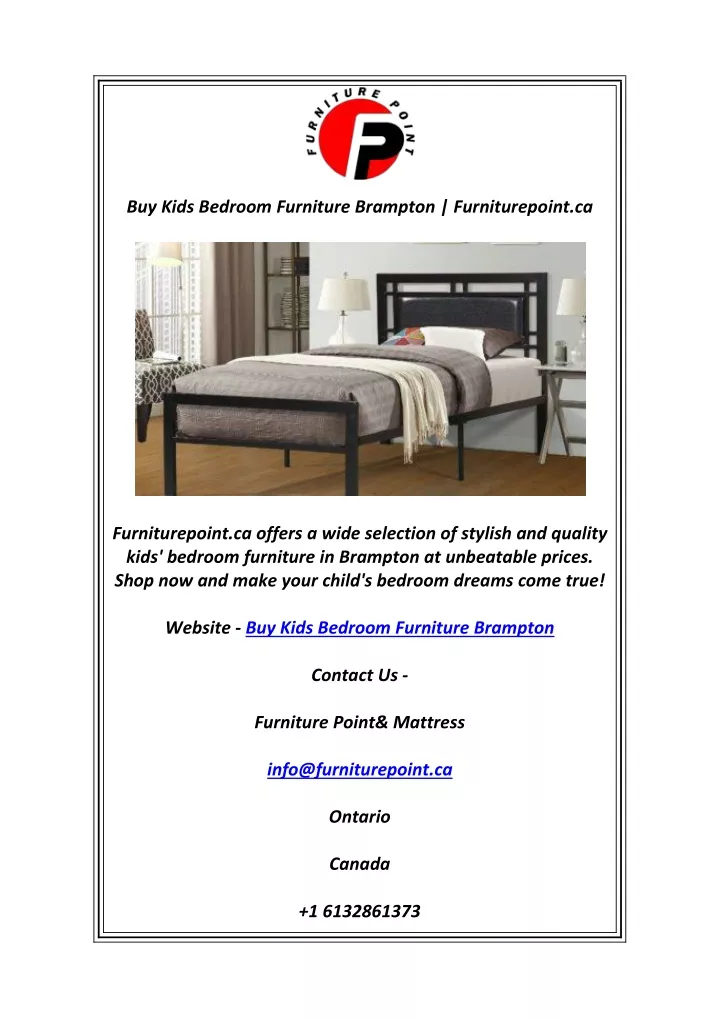 buy kids bedroom furniture brampton
