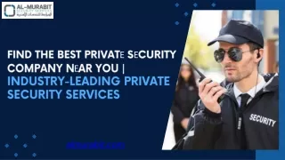 Find the Best Privatе Sеcurity Company Nеar You
