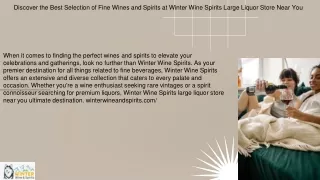 Embrace the Essence of Winter: Unwind with Exquisite Winter Wines and Spirits