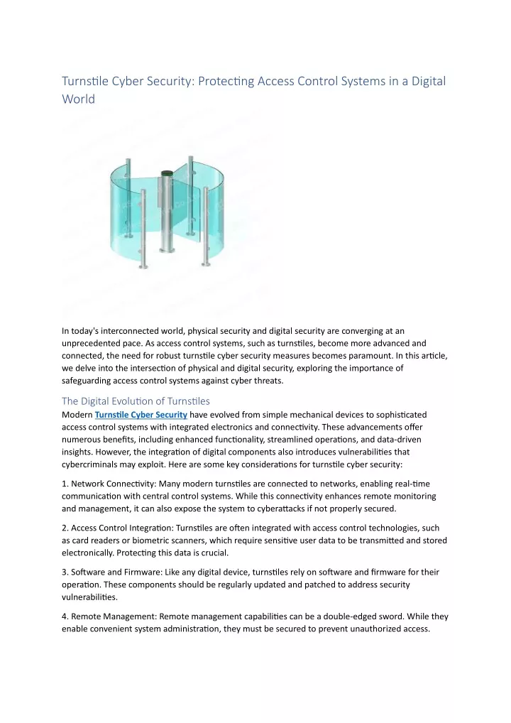 turnstile cyber security protecting access