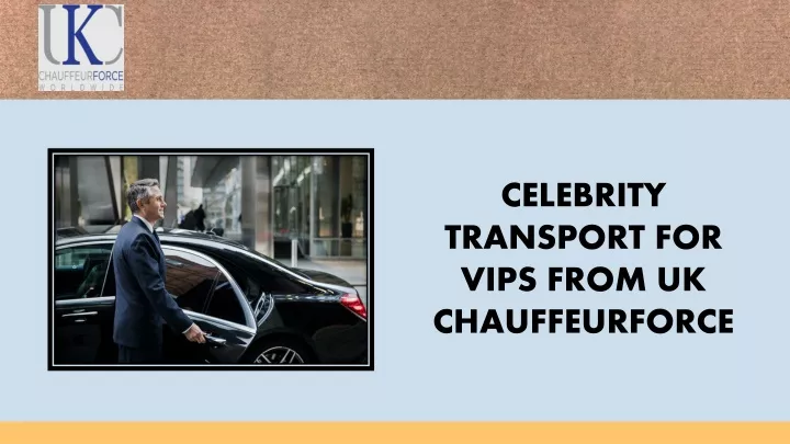 celebrity transport for vips from