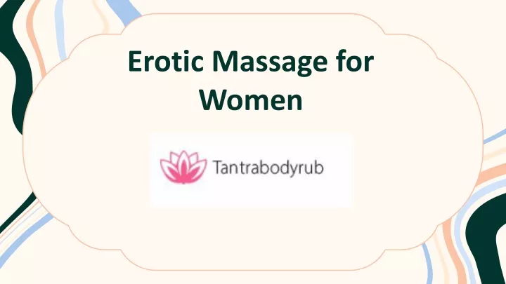 erotic massage for women
